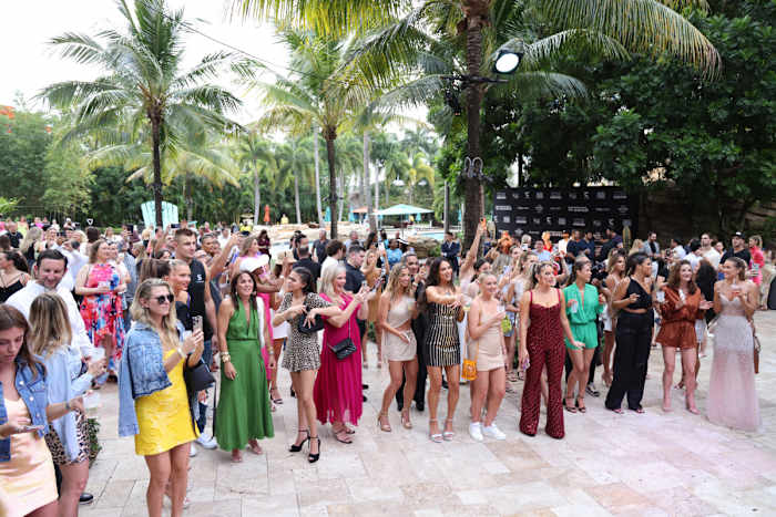 The crowd on hand to hear Kelsea Ballerini at Saturday’s SI Swimsuit launch event.